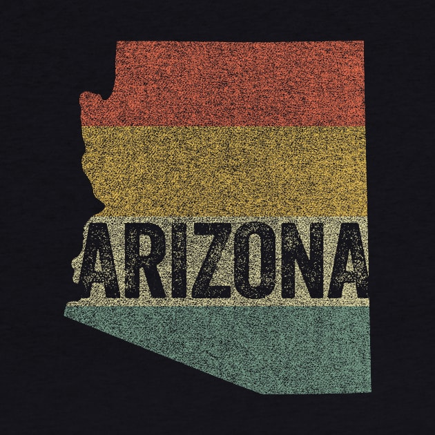 Retro 80s Distressed Vintage Sunset Arizona by Hashtagified